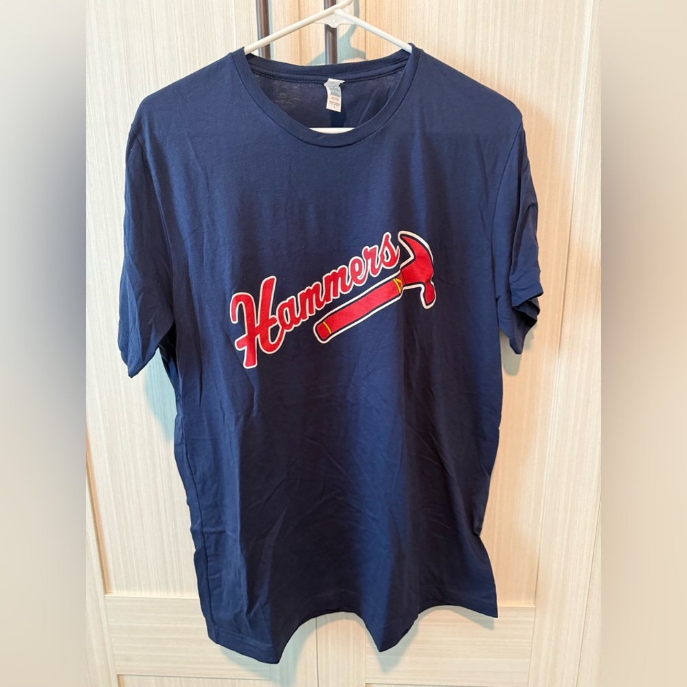 Atlanta Braves “Hammers” Short Sleeve T-Shirt Men's Size Large Blue